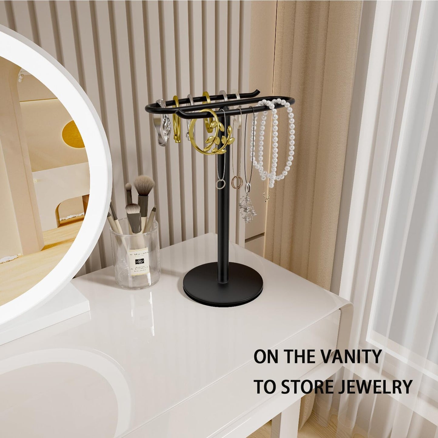 Hand Towel Holder Stand,S-Shaped Free-Standing Towel Rack Black SUS304 Stainless Steel Towel Bar Rack Stand Stand Hand Towel Rack Standing Towel Bar for Bathroom Kitchen Vanity Countertop