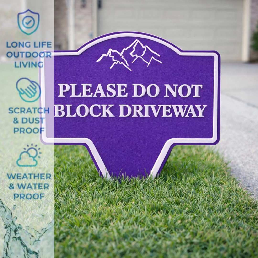Custom Yard Stake Sign – Personlized Text, 8"x10"–11"x13", Safety Notices, Delivery Instructions, Children at Play, Pet Warnings, Easy Ground Install, Weatherproof PETG, Made in USA