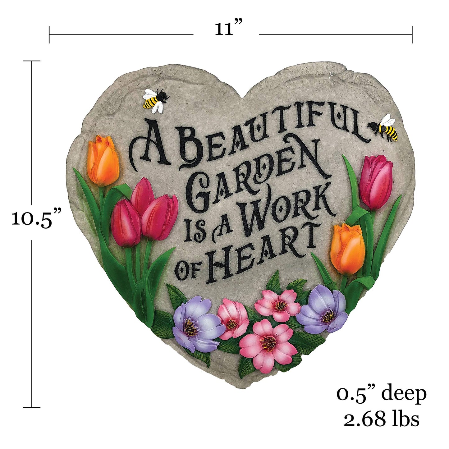 Spoontiques - Garden Décor - Beautiful Garden Stepping Stone - Decorative Stone for Garden