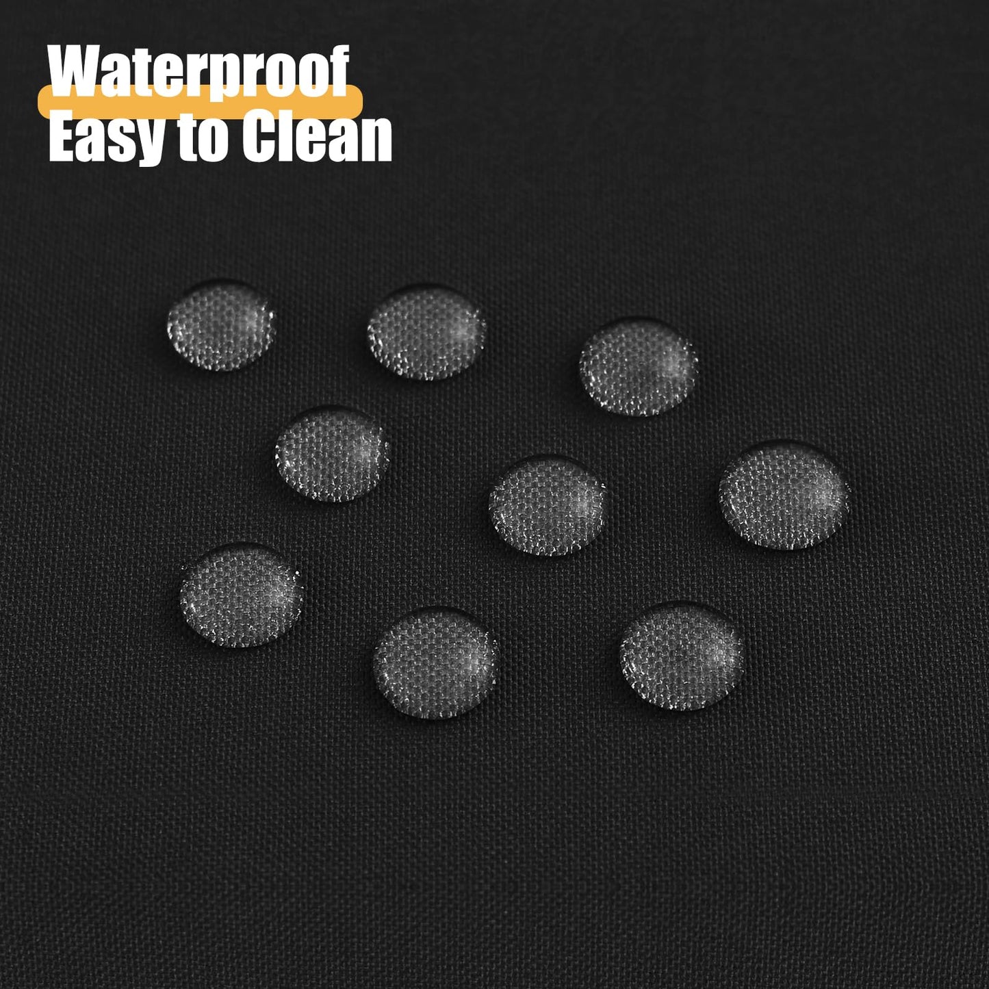 Smiry Rectangle Table Cloth, Waterproof Anti-Scratch Polyester Tablecloth, Decorative Washable Fabric Table Cover for Dining, Buffet, Parties and Outdoor, 60x84, Black