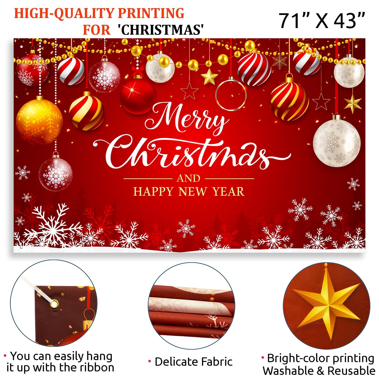 Christmas Balloon Arch Kit, 163PCS Christmas Party Decorations with Large Backdrop for Photography, Red Green Gold, Candy Cane, Red Star, Gift Box Foil Balloons for Party Decor