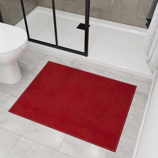 Ottomanson 2'7" x 3' Ultra-Thin Entryway Rug - Durable Non-Slip Mat for High-Traffic Areas - Fits Under Doors for Easy Entry - Ideal for Front Door, Hallway, Kitchen, Bathroom & Mudroom, Red