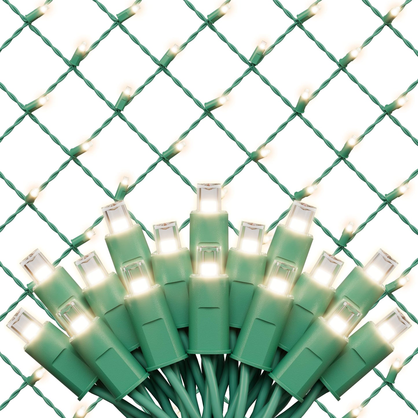 Christmas Net Lights(Warm White - Breathing, 6x4FT), 70 Count Mini LED Fairy String Lights, IP68 Waterproof for Outdoor Indoor Holiday Party Patios Wedding Valentines Day Halloween Xmas Decor, 5MM