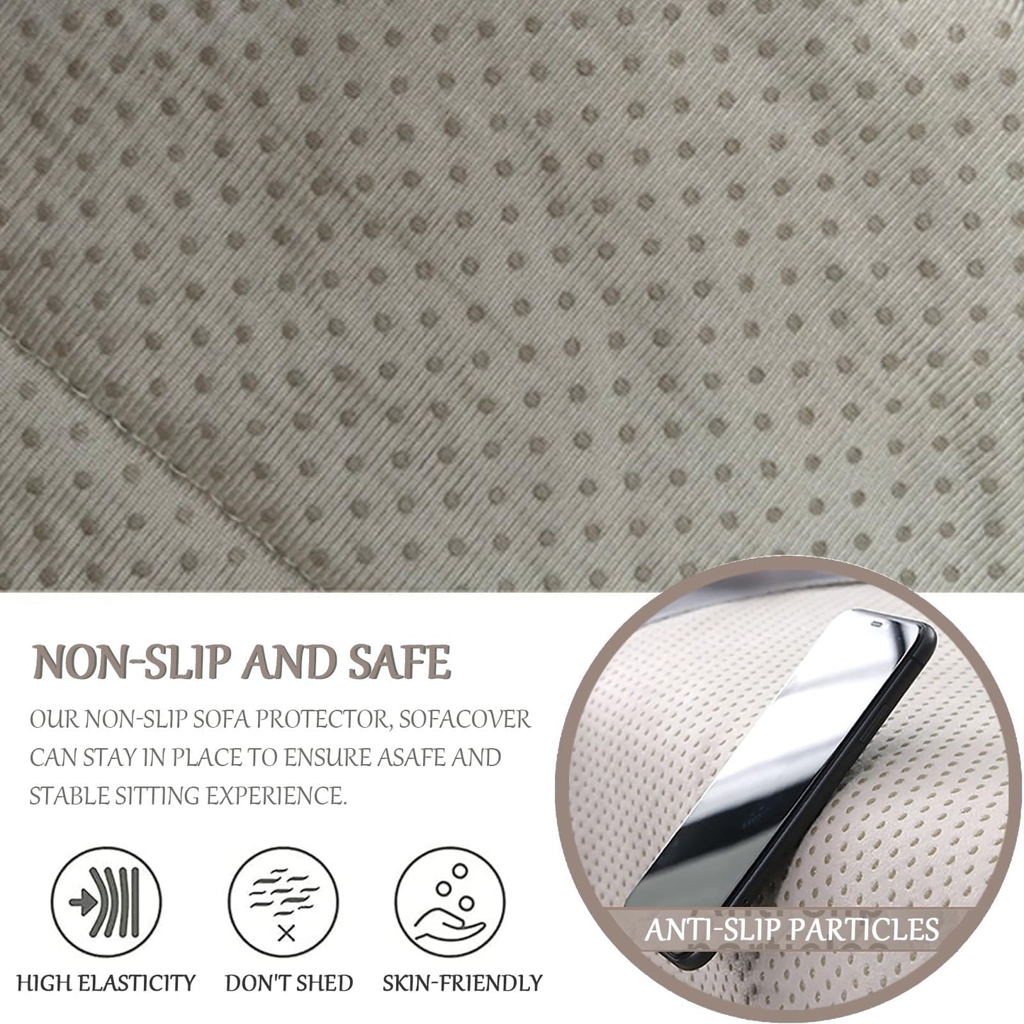NNSMUN Armrest Cover, Recliner Chair Protector, Furniture Protector Slip, Side Storage Pocket, Stretch Armchair Couch Arm Rest Cover for Recliner, Chair, Sofa (Coffee,1 Seater(3pcs))