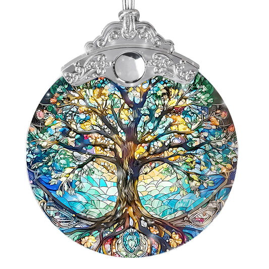Jocidea Tree of Life Stained Glass Suncatcher - Holidays & Christmas Tree Ornament, Decor & Gifts