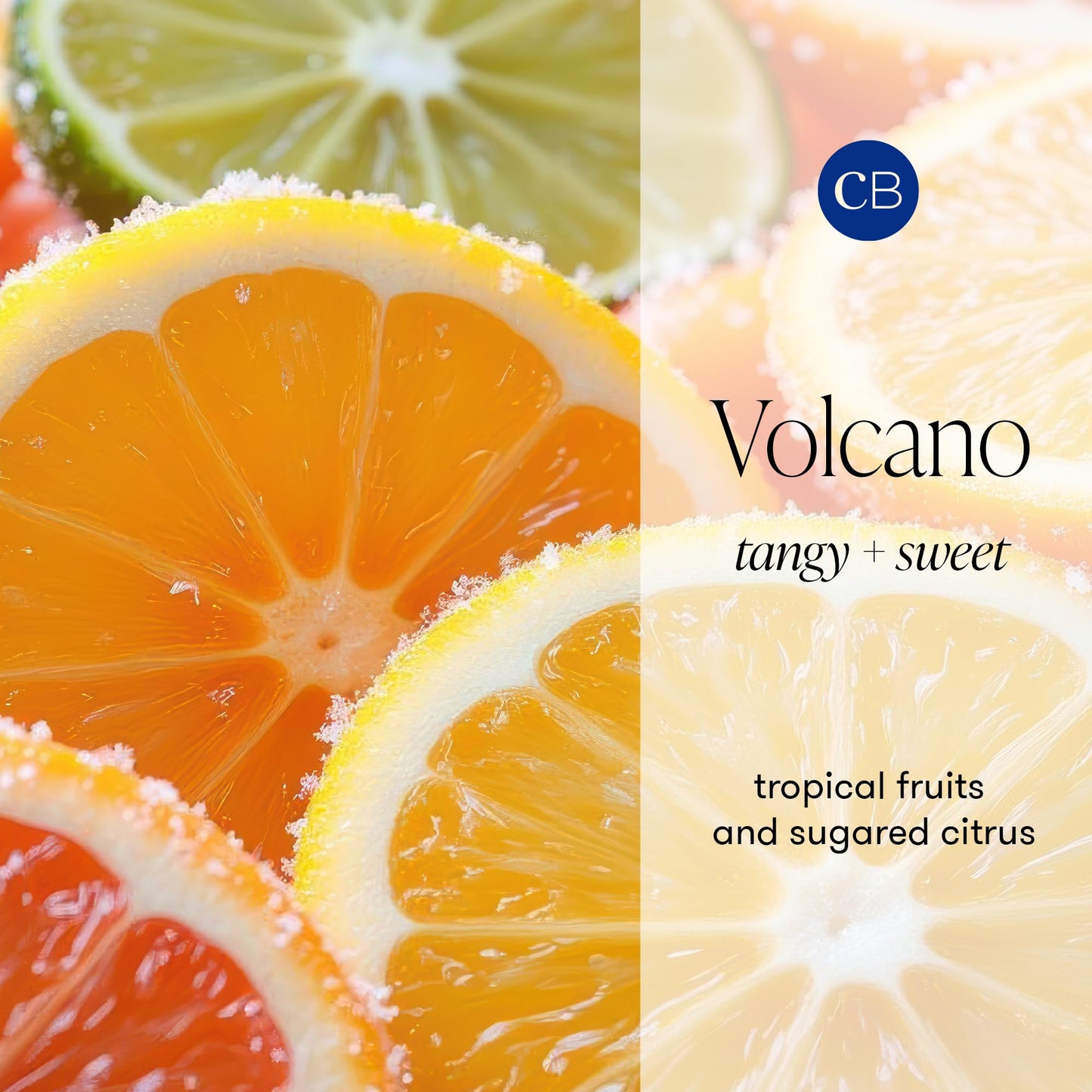 Capri Blue Volcano Printed Travel Tin Jar Candle - Luxury Candle with a Long Lasting Soy Wax Blend - Scented with Tropical & Fruity Fragrance (Blue Color, 8.5 oz)