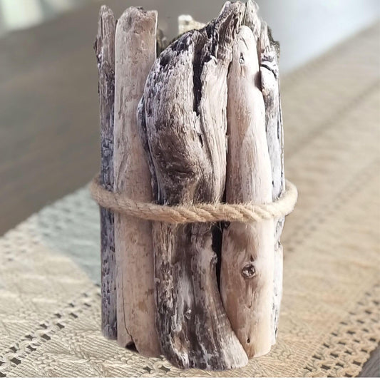 Ponderosa Farm & Outdoor Handcrafted Driftwood Vase, Flower Vase, Beach Coastal Decor, Wedding Centerpiece, Nautical Theme, Rustic Style, Bohemian Chic, Farmhouse