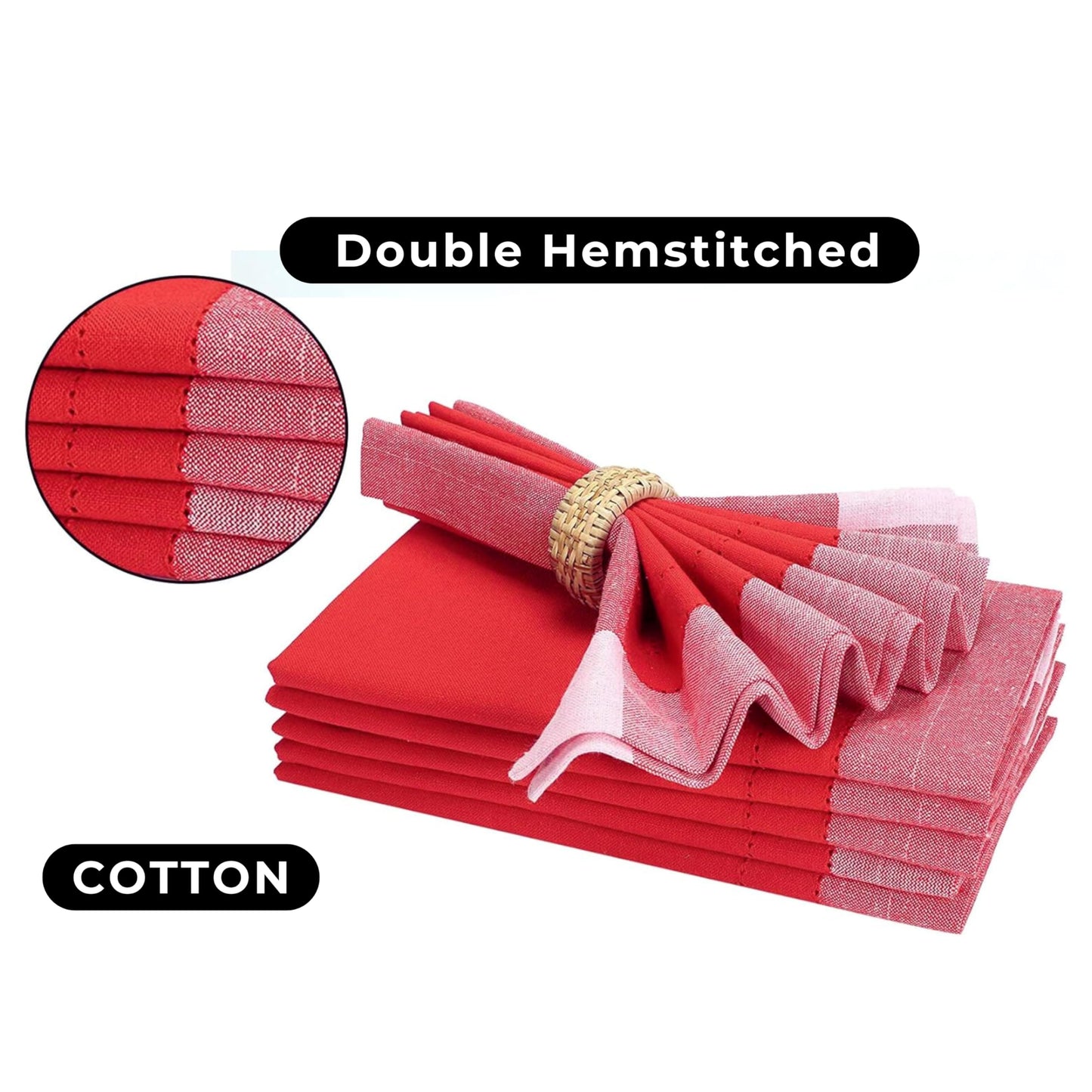 Homidate Cloth Dinner Napkins – Machine Washable Reusable Fabric Napkins for Weddings, Parties & Table Decorations
