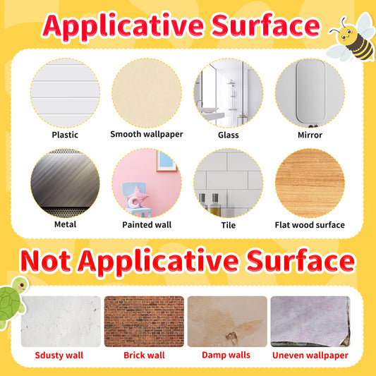 Large Number Wall Decals Stickers Educational Learning Wall Sticker Animal Arabic Numbers 1-10 Vinyl Counting Decals Peel and Stick Removable for Children Kids Toddlers Classroom Playroom Daycare