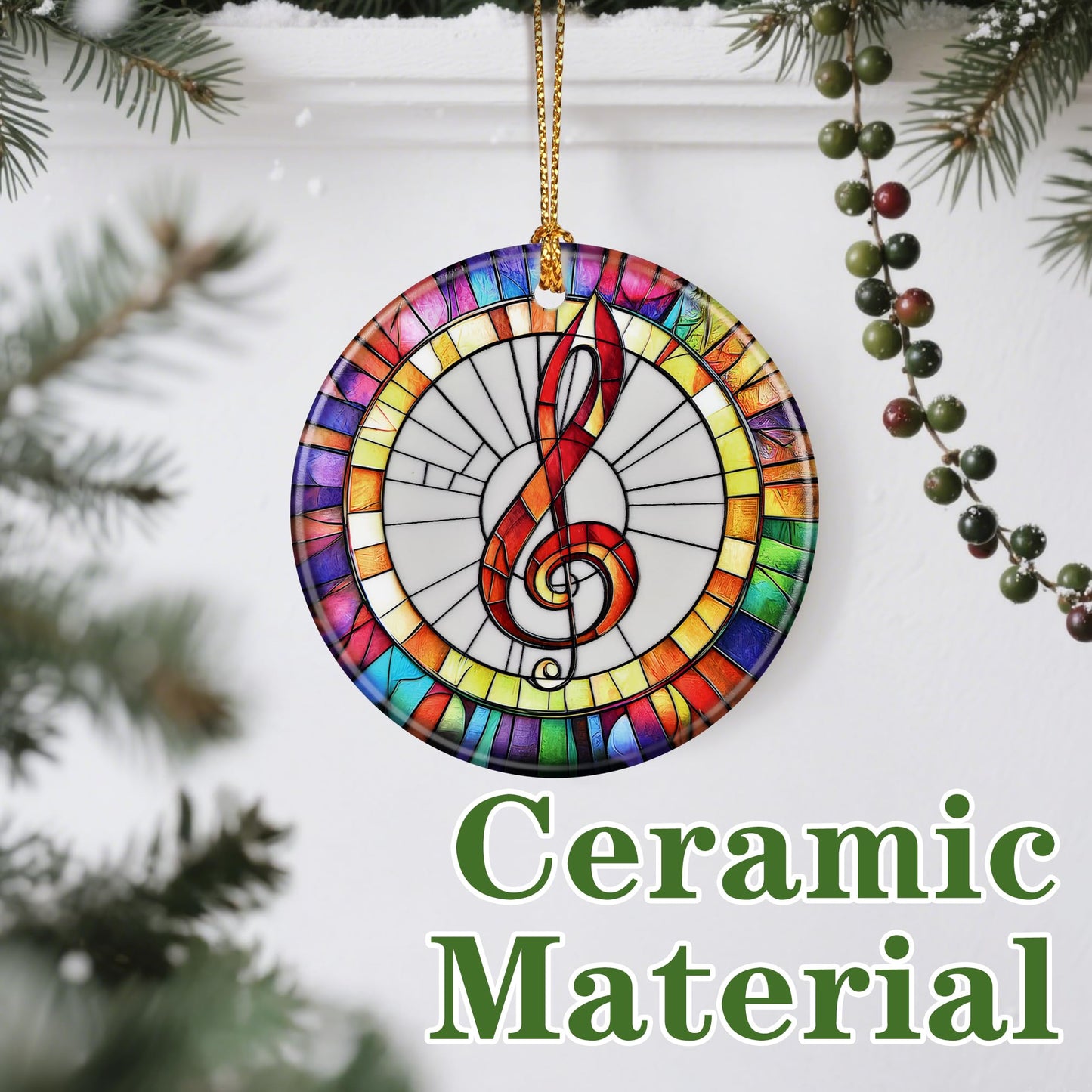 Musical Ornament, Christmas Ornament – Christmas Tree Decor, Holiday Decoration, Stocking Stuffer, Festive Gift Idea, Gifts for Music Lover, Friends, and Family