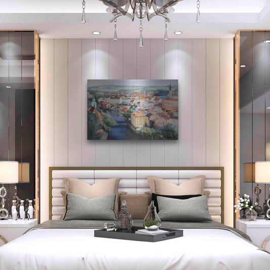 Luxe Metal Art 'Mosaic' by Esther Engelman, Metal Wall Art, 36"x24"