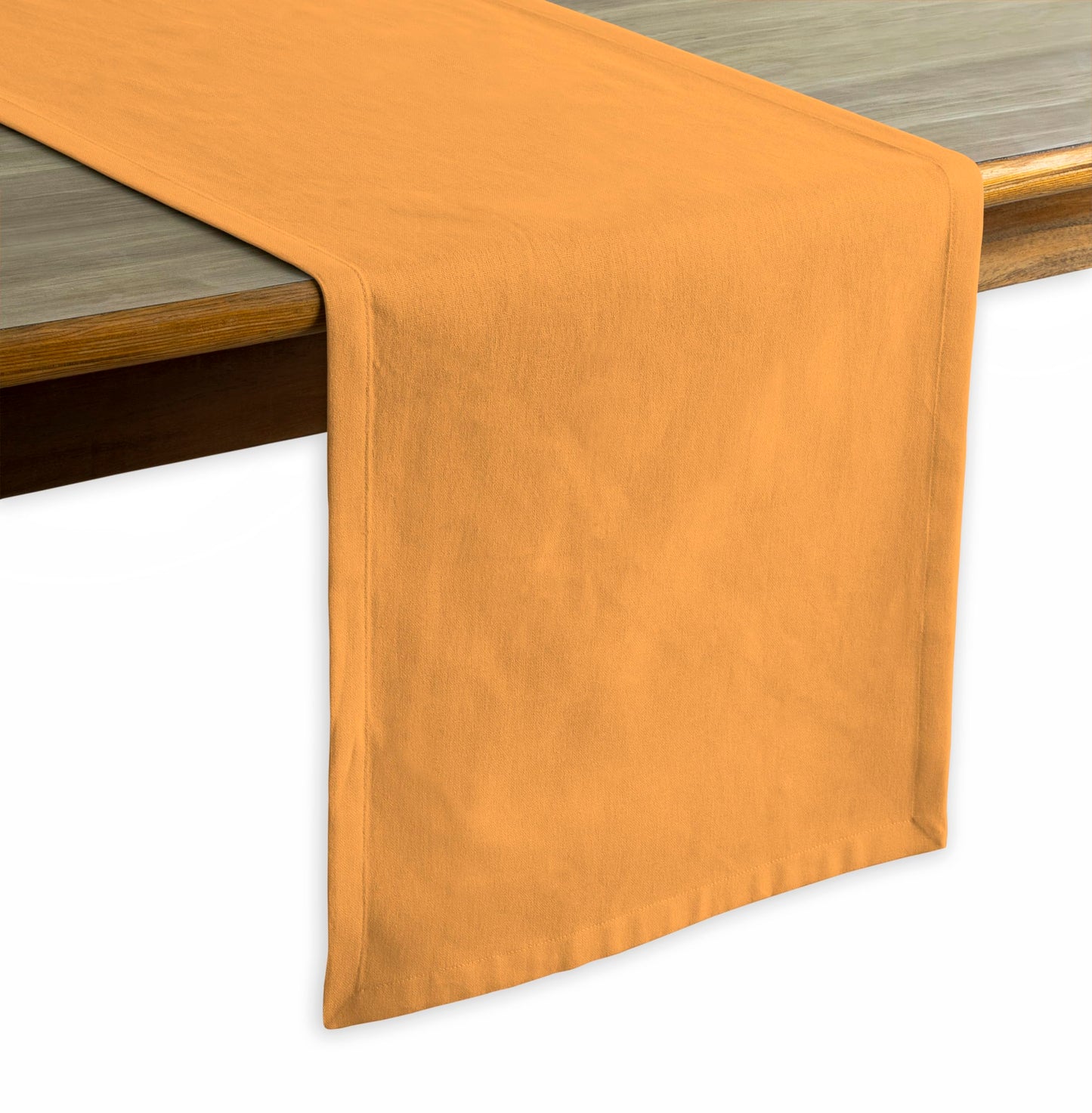Calicot Table Runner 100% Cotton Table Runners 48 inches Long Home, Kitchen, Dining, Party, Wedding, Spring/Summer & Thanksgiving Christmas Decorations (Apricot Yellow, 14" x 48")