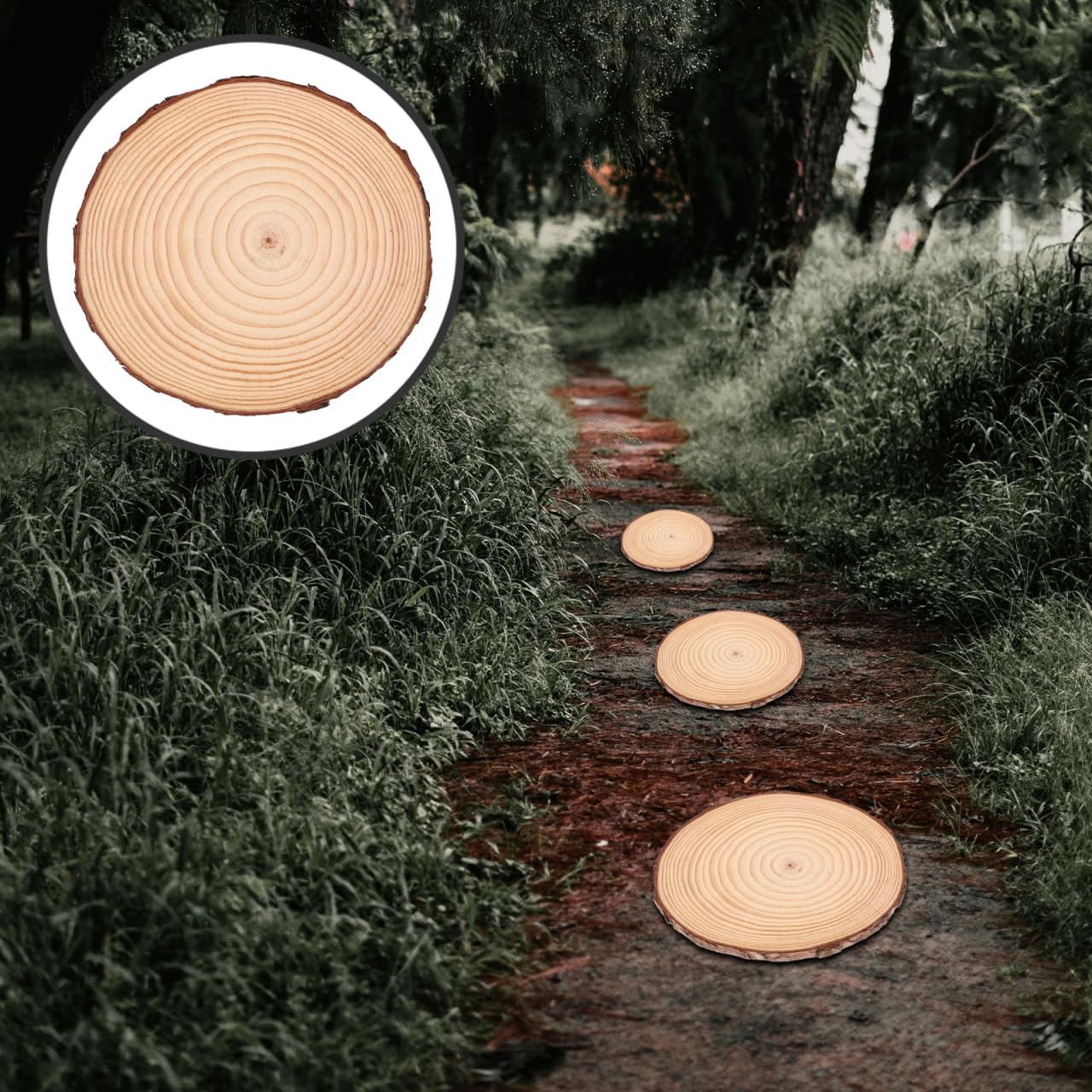 KESYOO 3pcs Garden Stepping Stones Outdoor Walkway Patio Stones for Landscape Decor