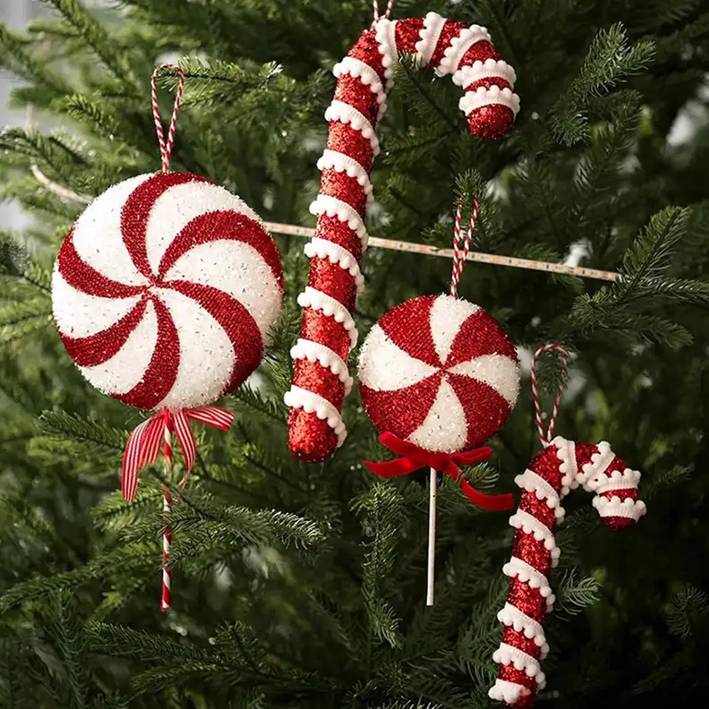 Cotton Twine Red and White Baker String 2mm Thick 328 Feet Christmas Twine for Gift Wrapping DIY Crafts Home Decoration Gardening