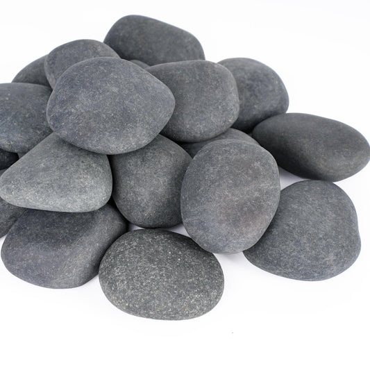 Pulovin 20 lbs River Rocks for Landscaping, 2"-3" Natural Rocks for Aquarium, Fish Tank, Decorative Garden Stones for Plants, Flower Pots, Vase, Walkways
