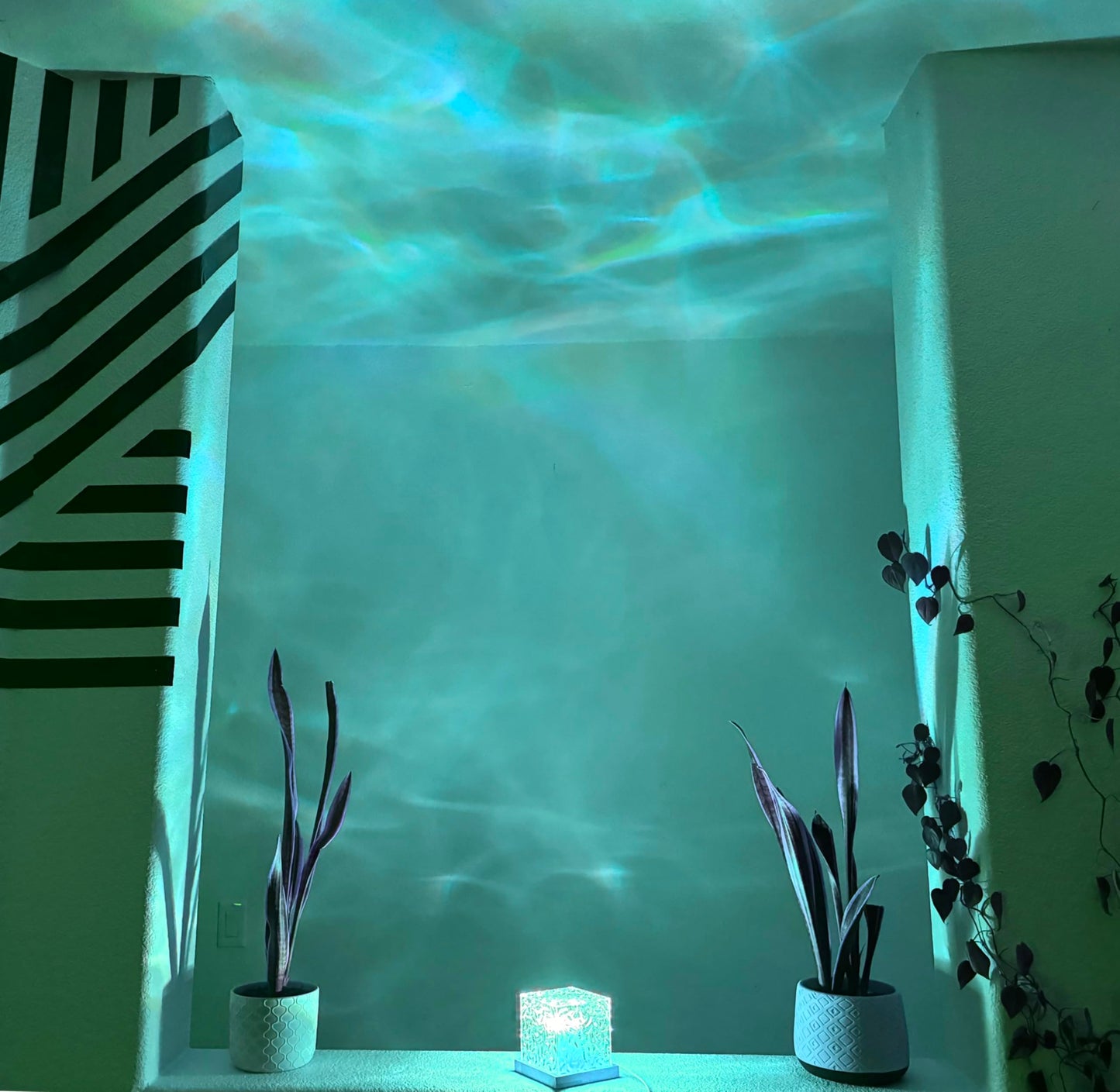 Ocean Wave Light Projector | Northern Lights Aurora & Crystal Ripple Lamp | Ocean Mood & Night Light with Remote, Multi-Mode Moving Waves & Aurora Effects for Bedroom, Living Room & Romantic Ambience