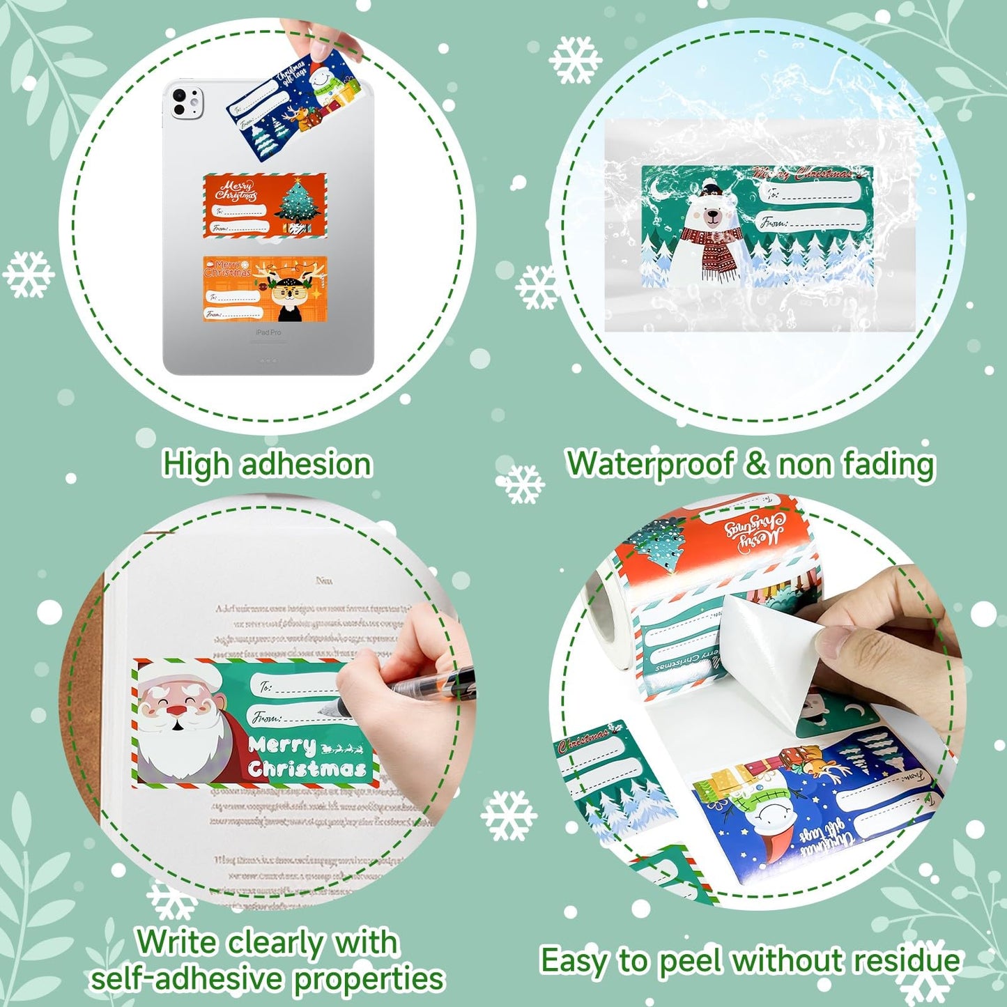 Christmas Stocking Holders for Mantle, Reusable No-Damage Hooks with Fireplace Grip Stand, Xmas Decoration Set for Hanging Stockings on Shelves, Mantel Clips for Holiday Party Home Decor Silver