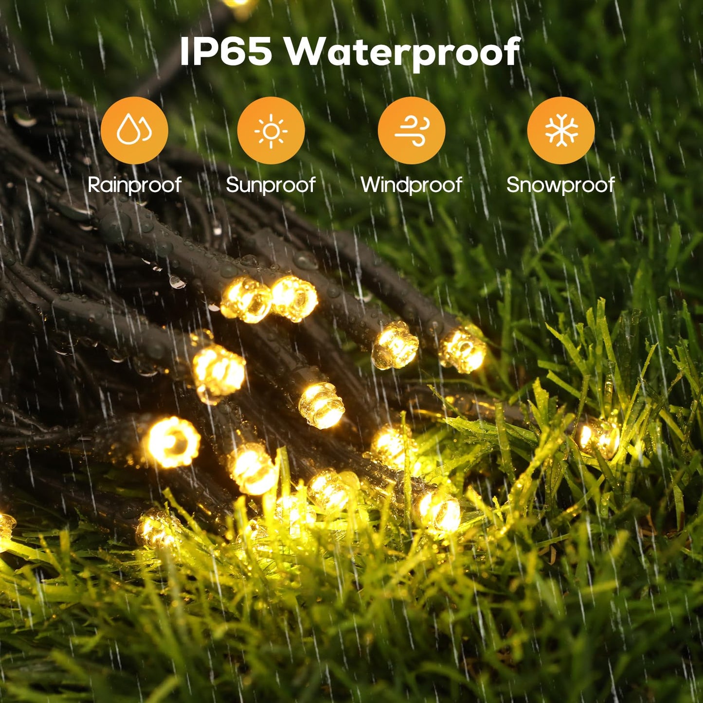 Soiarllt 2 Pack Solar String Lights Outdoor - Total 92FT 240 LED Solar Christmas Lights Outdoor Waterproof with 8 Lighting Modes for Xmas Tree Garden Party Decorations(Warm White)