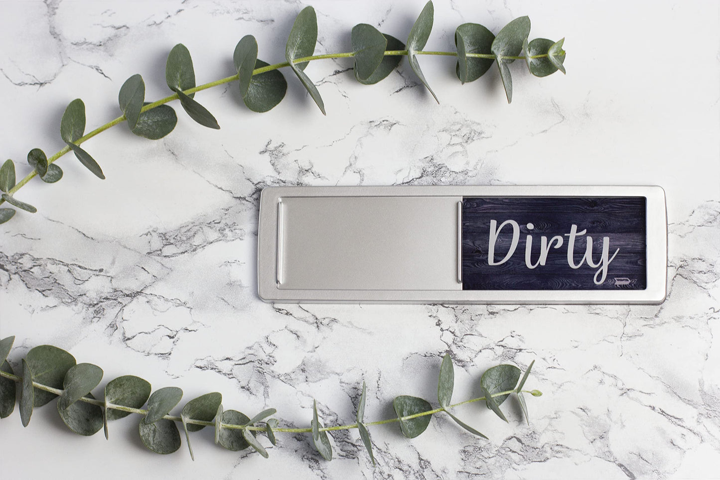 Dishwasher Magnet Clean Dirty Sign, Clean Dirty Magnet for Dishwasher, Rustic Farmhouse Kitchen Decor, Magnetic Dish Washer Sign Indicator, Sliding Rustic Dish Washer Signs, Black & White Wood
