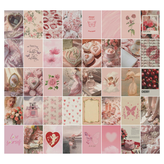 97 Decor Coquette Room Decor - Coquette Wall Collage Kit, Coquette Aesthetic Room Decor, Pink Vintage Coquette Decor, Coquette Wall Art Prints, Coquette Posters for Girl Bedroom Decorations (4x6)