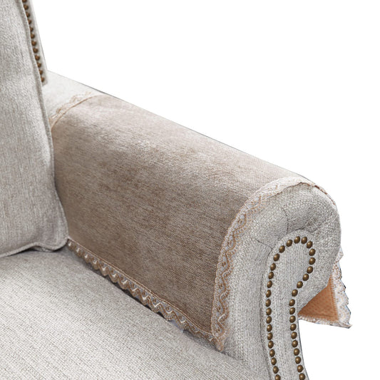 MINJIATEX Couch arm Covers,Non-Slip lace Sofa arm Cover Set of 2 Washable Sofa armrests Covers for Living Room Recliner Chair arm Cover Protectors for Leather Sofa armrest slipcover
