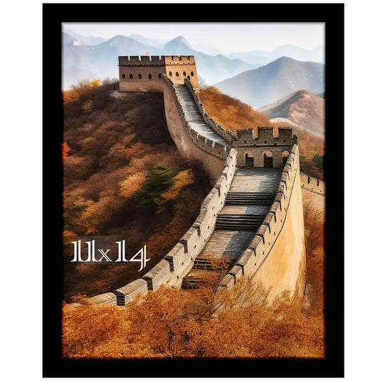 Picrit 11x14 Picture Frame, Photo Frame for Wall Mounting Display, Black