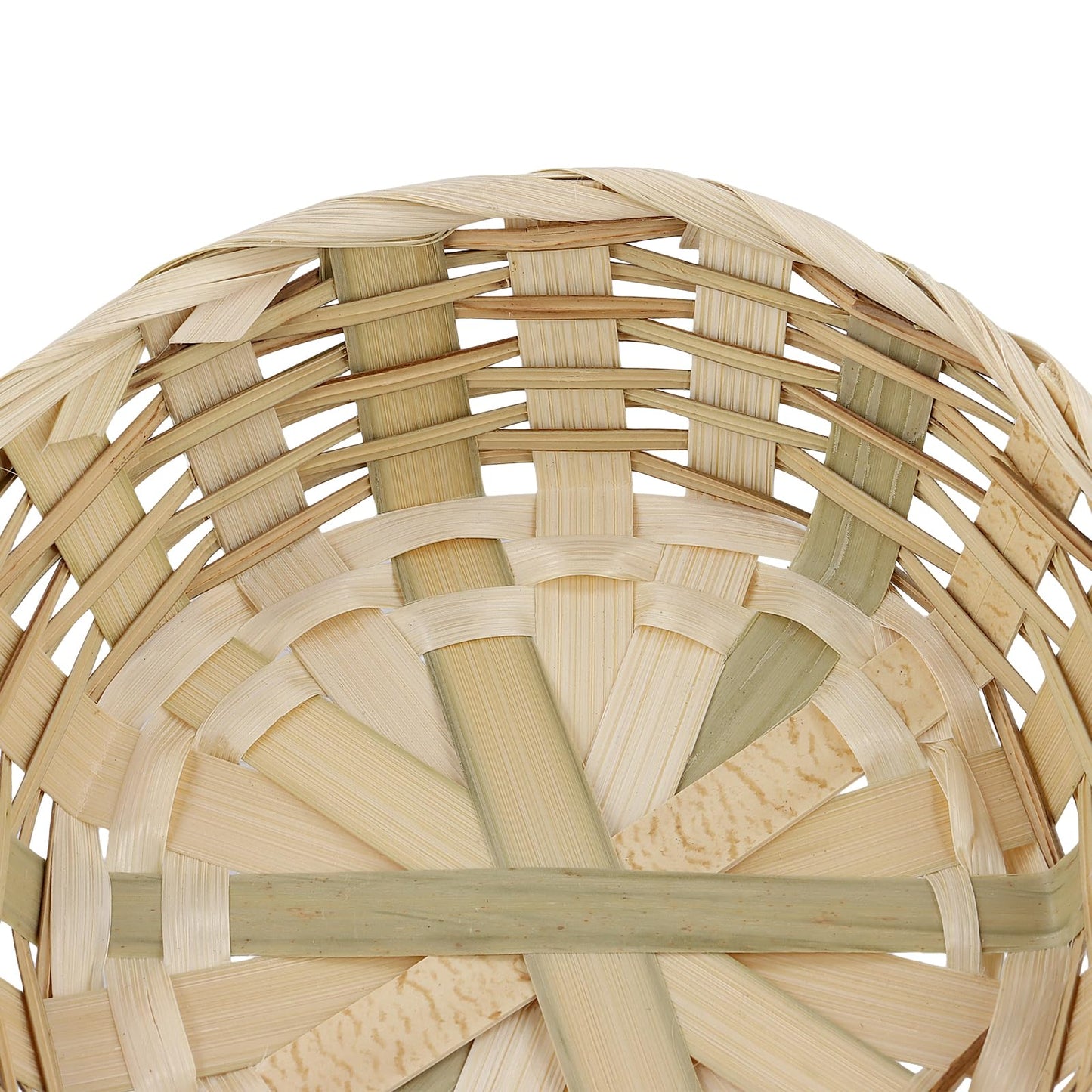 KOHAND 15 Pack Round Gift Baskets, 6.7x2.3 Inch Small Bamboo Bread Baskets for Bar, Kitchen, Supermarket