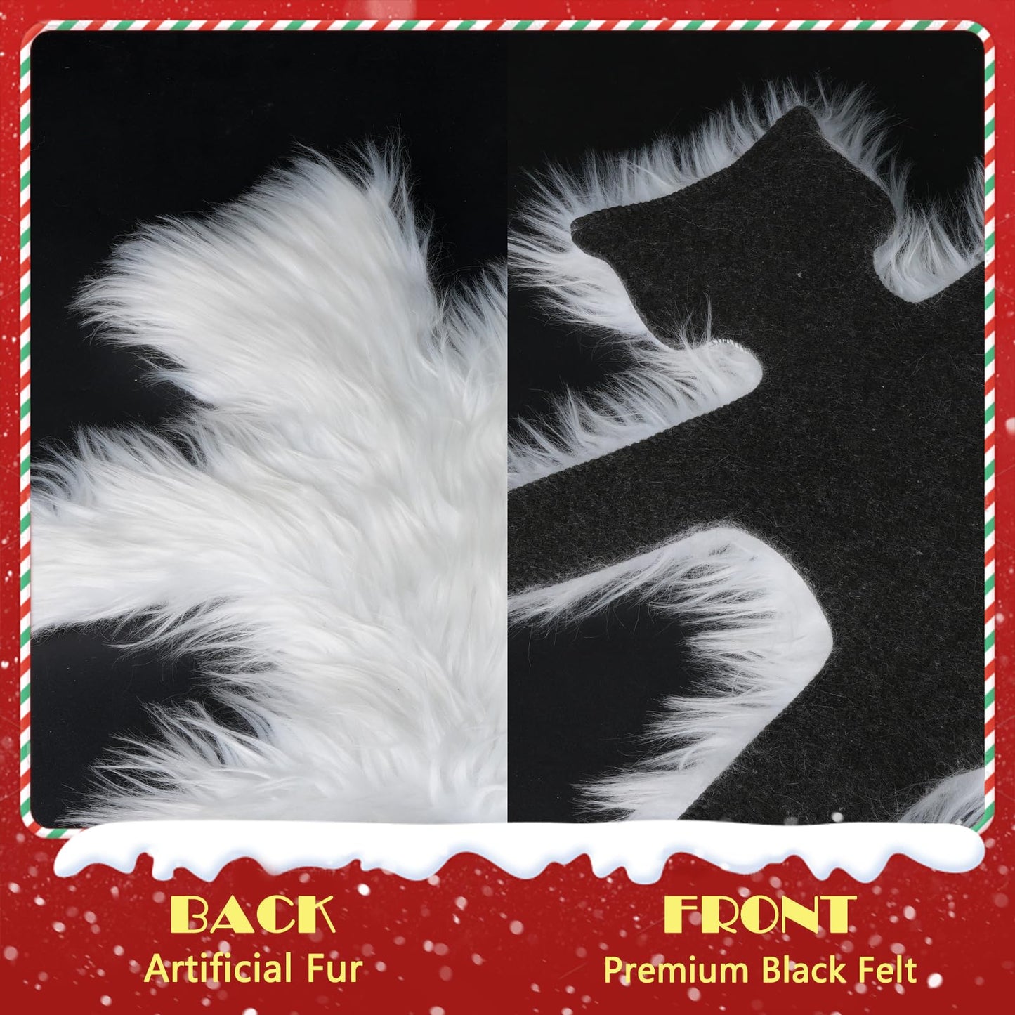 LARFOEK Light Up Fried Cat Rug, Christmas Vacation Decoration Vacation Village Gifts Funny Christmas Decoration Rug with Light Always On or Flashing Halloween Decor (Warm Lights)