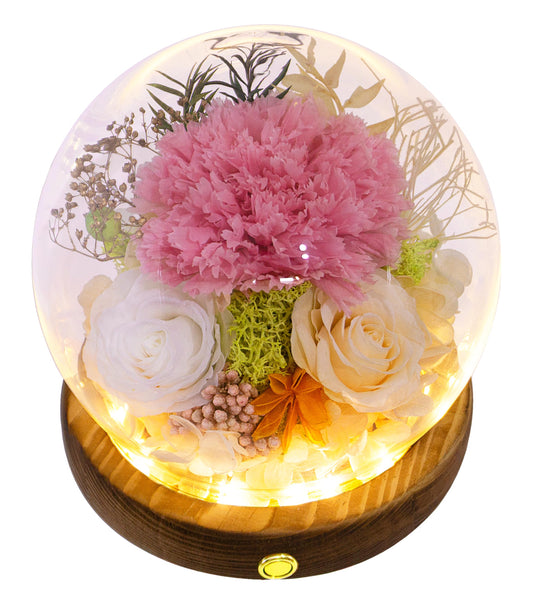 Valley of Rain & Forest Long-Lasting Real Flowers, Unique Floral Gift for You to Send Love for All Occasions, for Indoor Decoration (Pink Carnation, White & Yellow Roses arrangement)