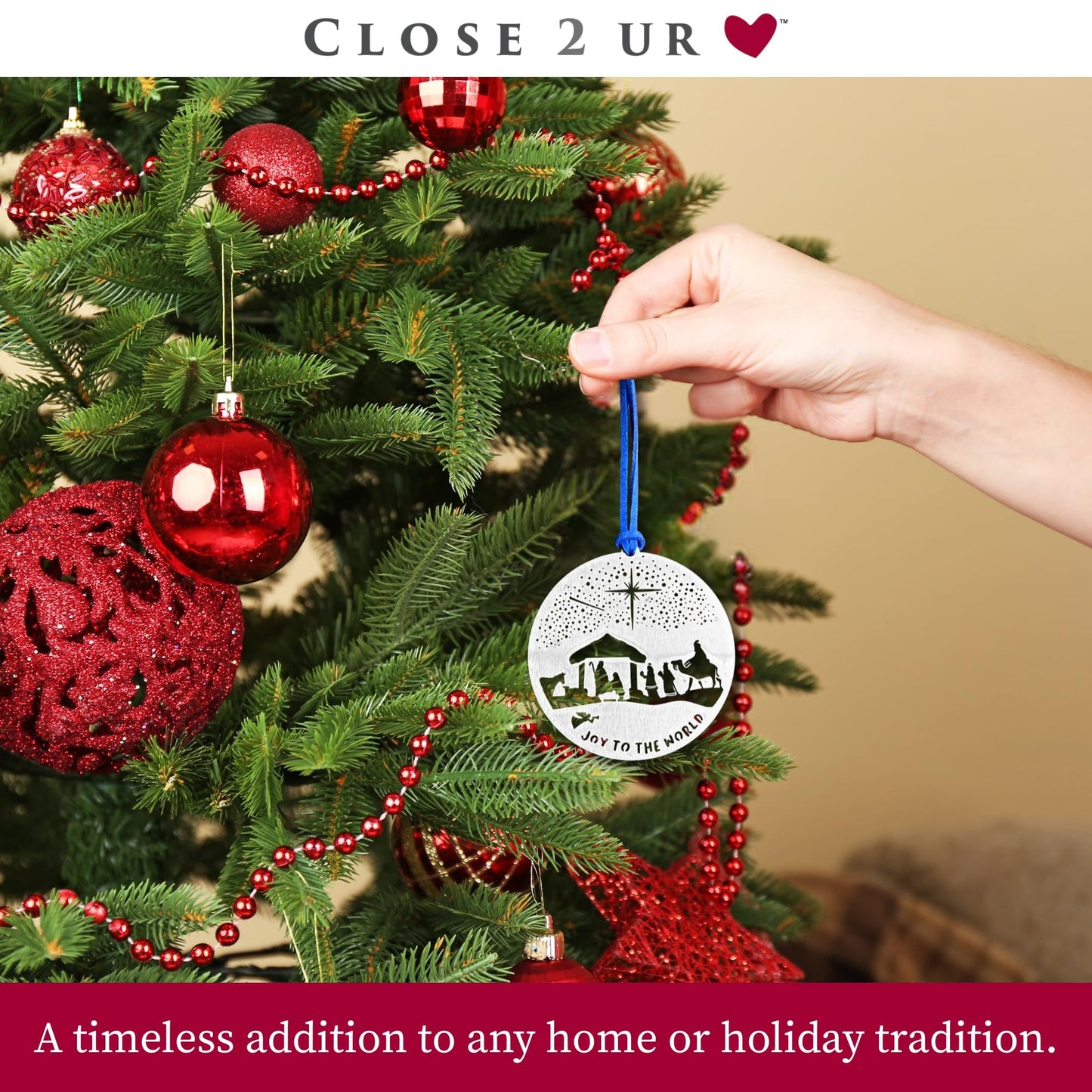 Nativity Three Wisemen Stainless Steel Ornament Keepsake & Collectible | Window Ornament, Hanging Decoration, Religious & Holiday Décor | Handcrafted, Durable & Made in USA