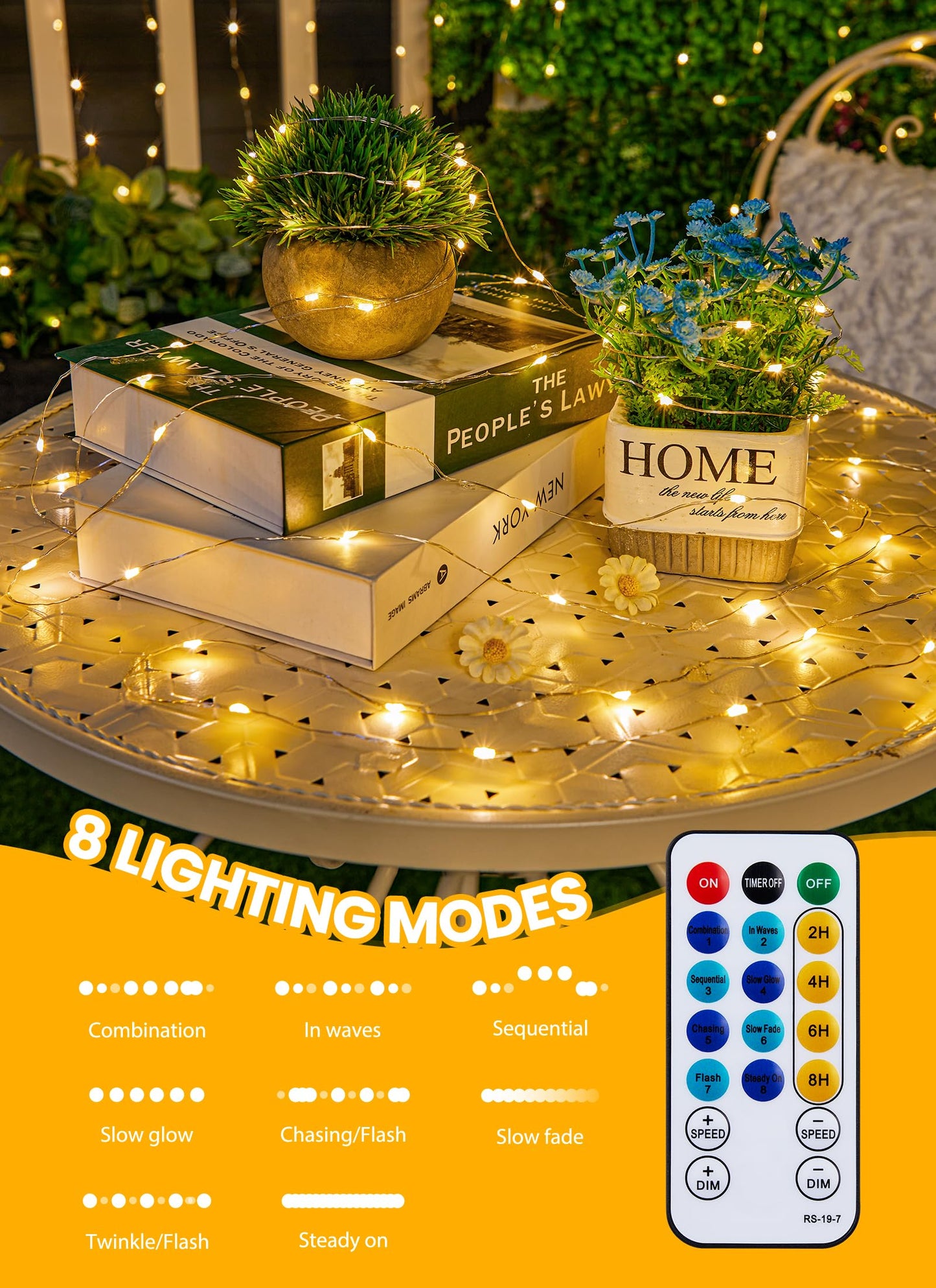 Fairy Lights with Remote, 8 Modes & Timer, 66 Feet 200 Led Christmas Light Twinkle Lights Plug in, Waterproof String Lights for Bedroom Decor Home Girl's Room Garden Party Christmas Decorations