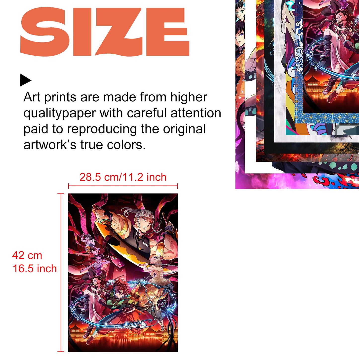 Babymiu Anime Wall Poster 8-Pack 11.5 x 16.5 INCH,Anime Cartoon Gifts Merch Party Supplies Unframed Version HD Printing Poster for Room Club Wall Art Decor Style B