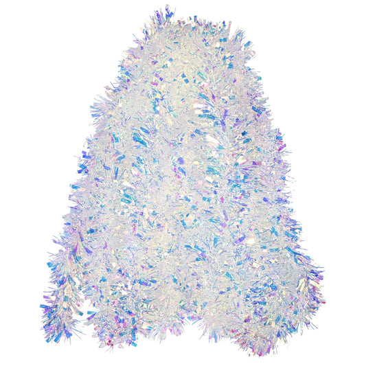 20ft/6m Christmas Tinsel Garland Iridescent Metallic Hanging Garland for Christmas Tree Fireplace Mantle Home Decoration