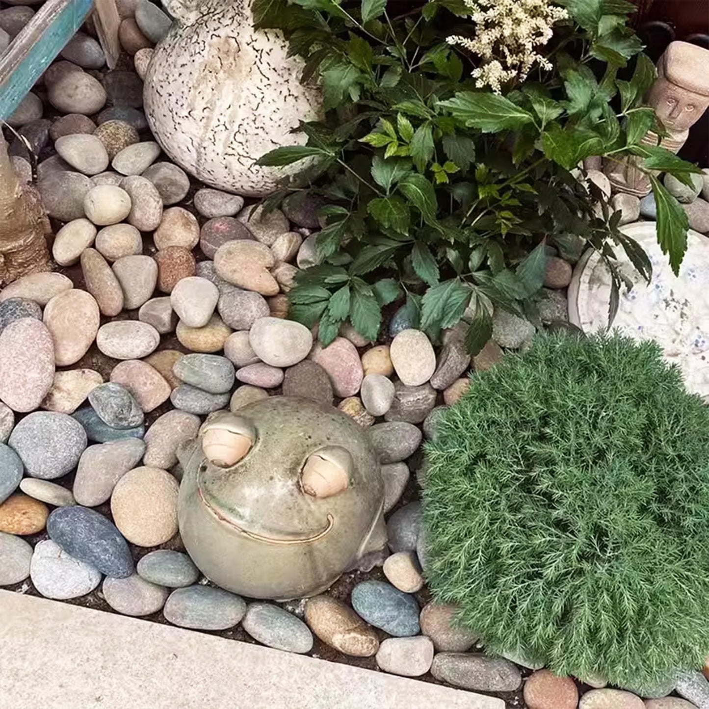 FAHAXIKI Natural River Rocks-5 lbs of Pebbles and River Stones,2-3 Inch Plant Rocks for Landscaping,Garden Paving,Crafting,Walkways,and Outdoor Decorative Stone,Mexican Beach River Rocks