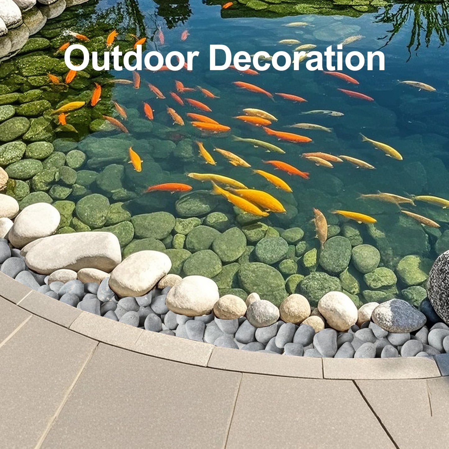 Rahato 20 lbs Rocks for Outdoor Landscaping, 2"-3" Aquarium Rocks for Fish Tank, Natural Decorative Garden Stone for Plants, Flower Pots, Vase, Walkways, Yard
