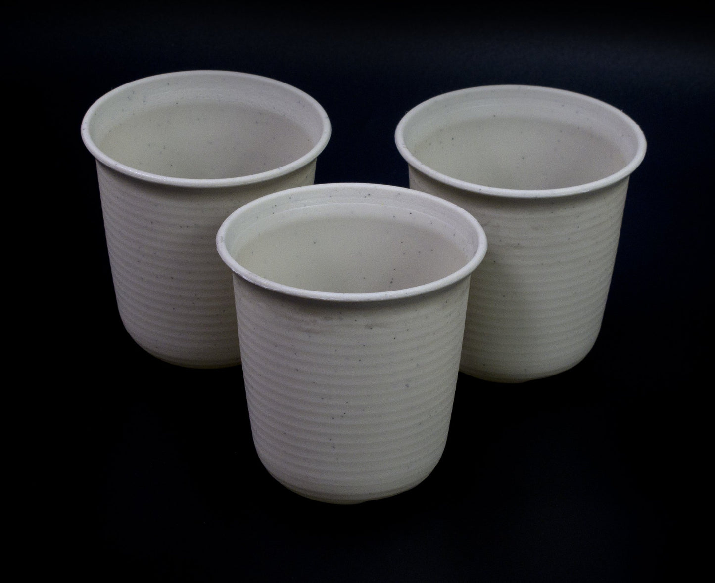 ALL in ONE Mini Plastic Plant Flower Pots for Plants Flowers Succulents Home Office Table Decoration (S-White)