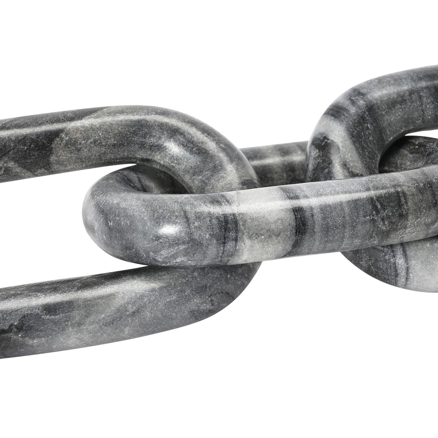 Bloomingville Decorative Marble Chain, Variegated Grey Tones