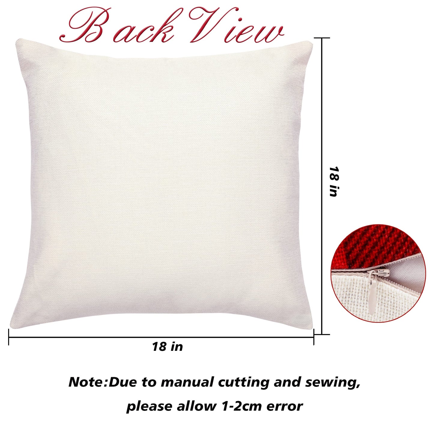 TDHDIKE Farmhouse Christmas Pillow Covers - 18x18 Inch Set of 4, Sofa Couch Decorations