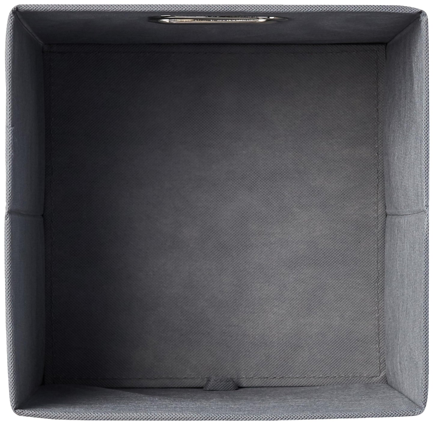 Amazon Basics Collapsible Cube Storage Bins, Space-Saving, Organizing Fabric Bins with Handles, 10.5 x 10.5 x 11 inches, Light Grey, 6-Pack