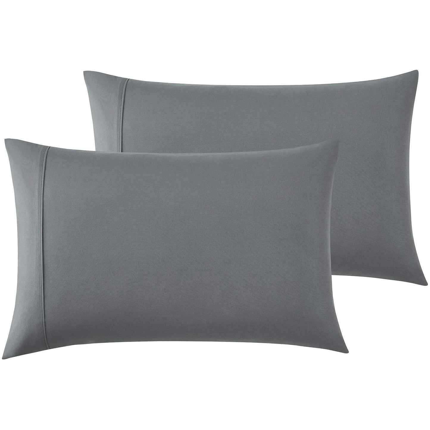 Queen Bed Sheet Set, 6 PC Super Soft Microfiber Bedding Set, Wrinkle & Fade Resistant Sheet Set, Hotel Quality Fits Mattress Up to 14'' Deep Pocket, Grey
