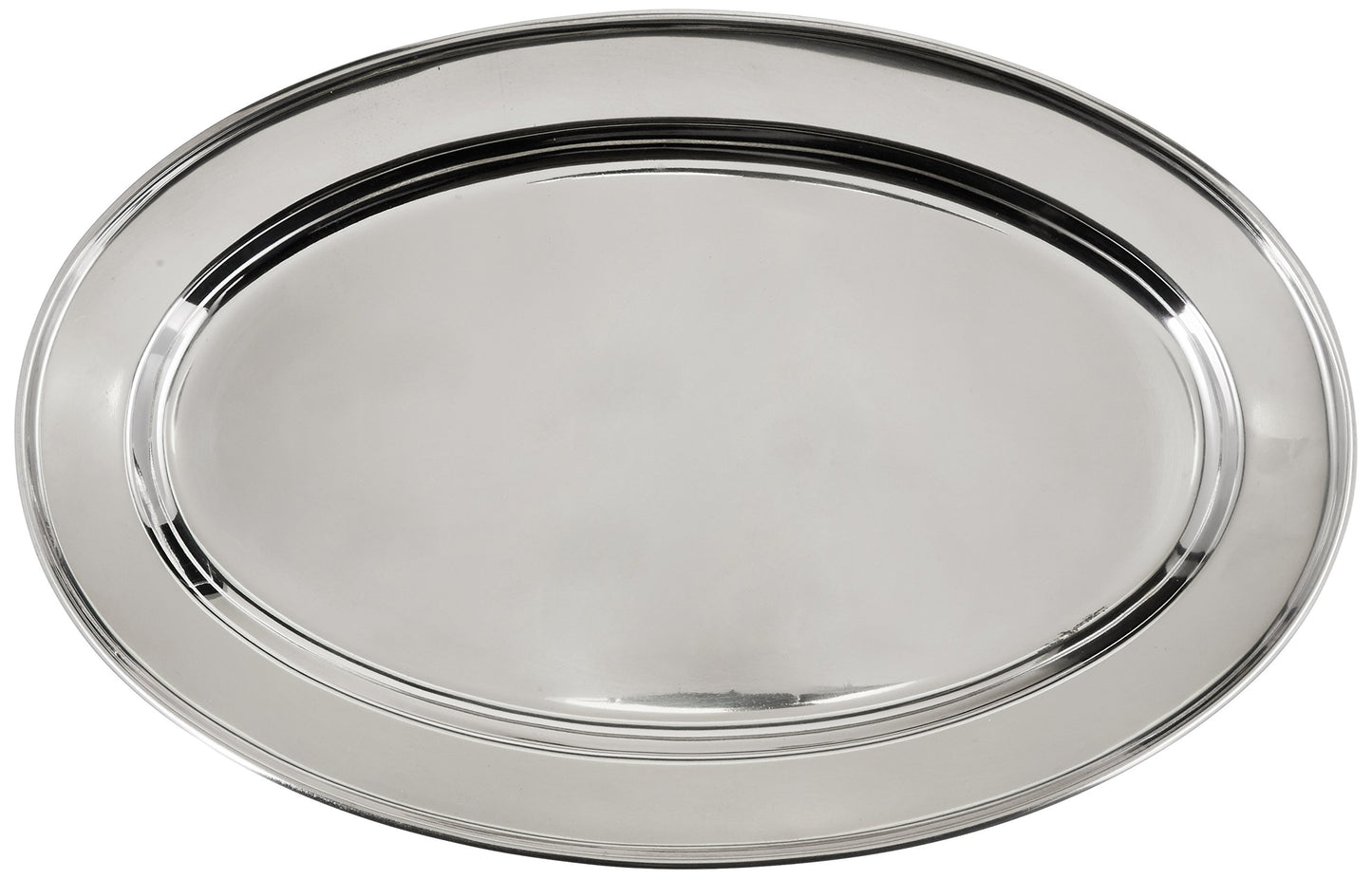 Winco Serving Platter, Oval, 14" x 8-3/4", S/S