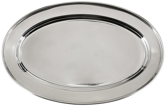 Winco Serving Platter, Oval, 14" x 8-3/4", S/S