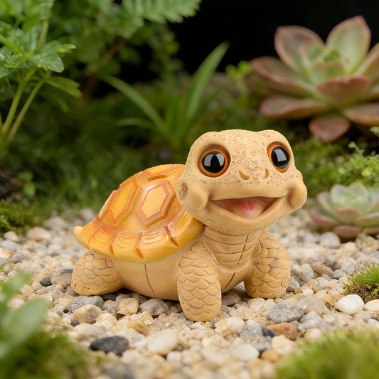 BIINEEST Orange Turtle Outdoor Statues Figurines Outdoor Garden Decor and Indoor Use Garden Statues Yard Figurines CharmingTurtle Gifts for Women Mom Birthday Patio Backyard Lawn Ornaments