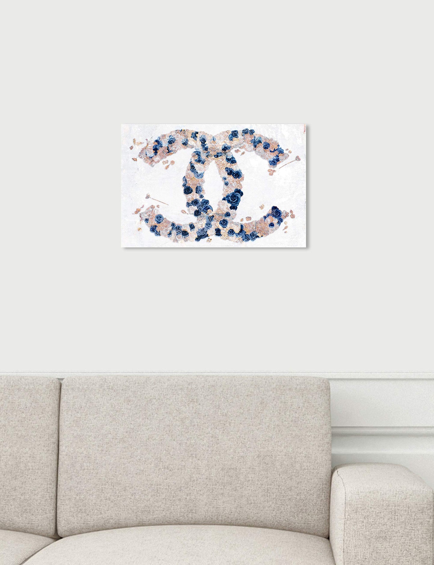 The Oliver Gal Artist Co. Fashion and Glam Wall Art Canvas Prints 'Dreaming of Classic Beauty Navy'