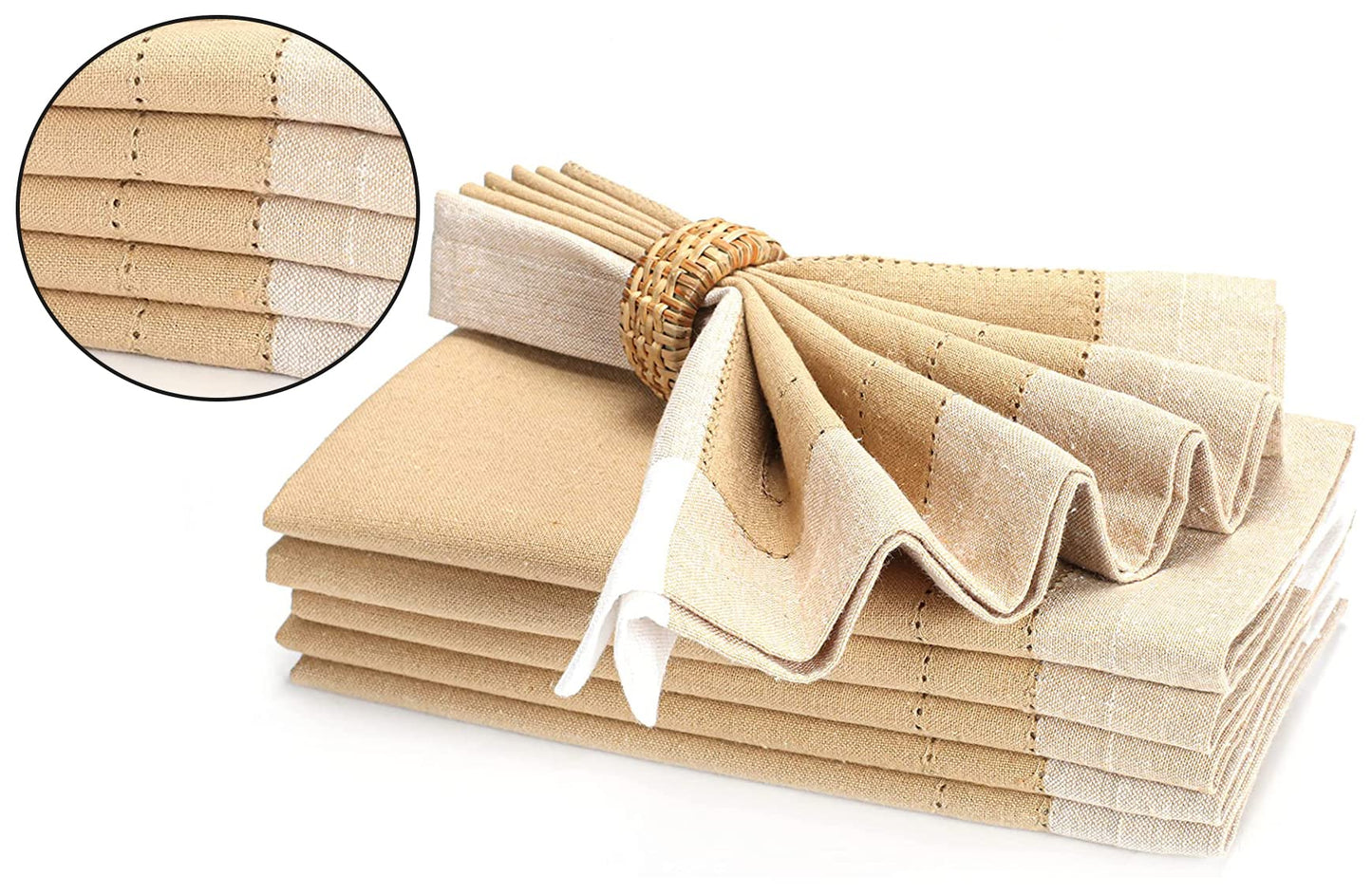 Homidate Cloth Dinner Napkins – Machine Washable Reusable Fabric Napkins for Weddings, Parties & Table Decorations