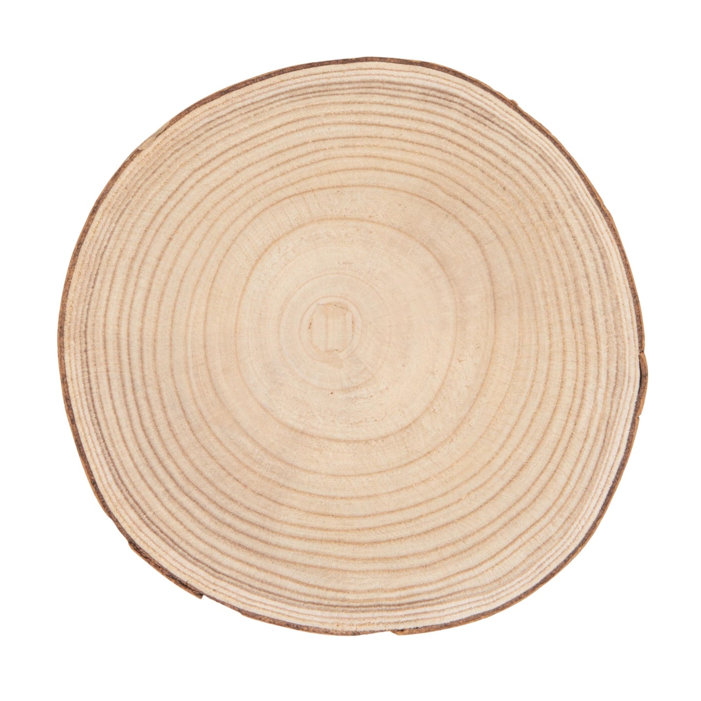 Creative Co-Op Large Paulownia Wood Pedestal with Metal Legs