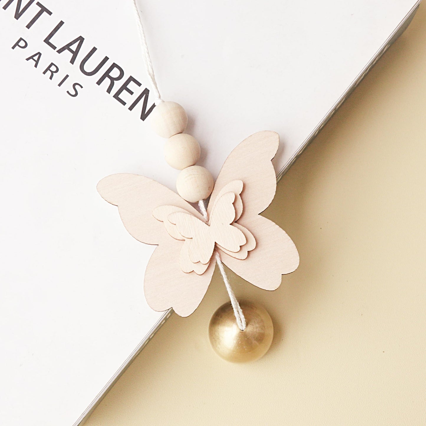 Butterfly Hanging Bell for Door Opening - Good Luck Decoration for Entrance, Window, and Wall - Wind Chime Home Decor