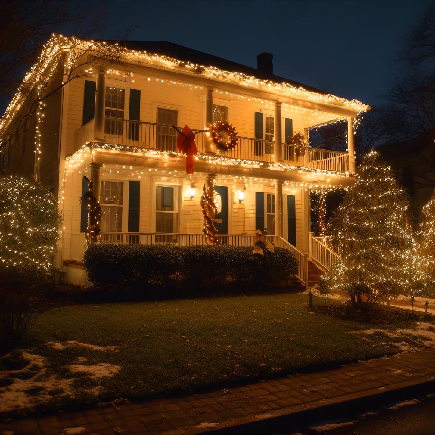 Twinkle Christmas Lights 33ft 100 LED 8 Modes with Timer, Connectable Xmas Tree Mini Lights for Indoor Outdoor Home Party Patio Garden Holiday Warm White