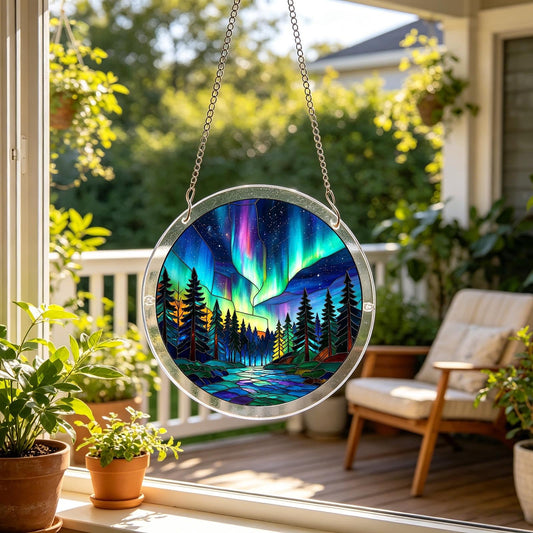 Acrylic Suncatcher Puzzle for Windows Hanging, 83 Pieces Unique Sunset Canyon Acrylic Sun Catcher Puzzle Kit, DIY Home Decor for Home & Garden (Colorful#A)