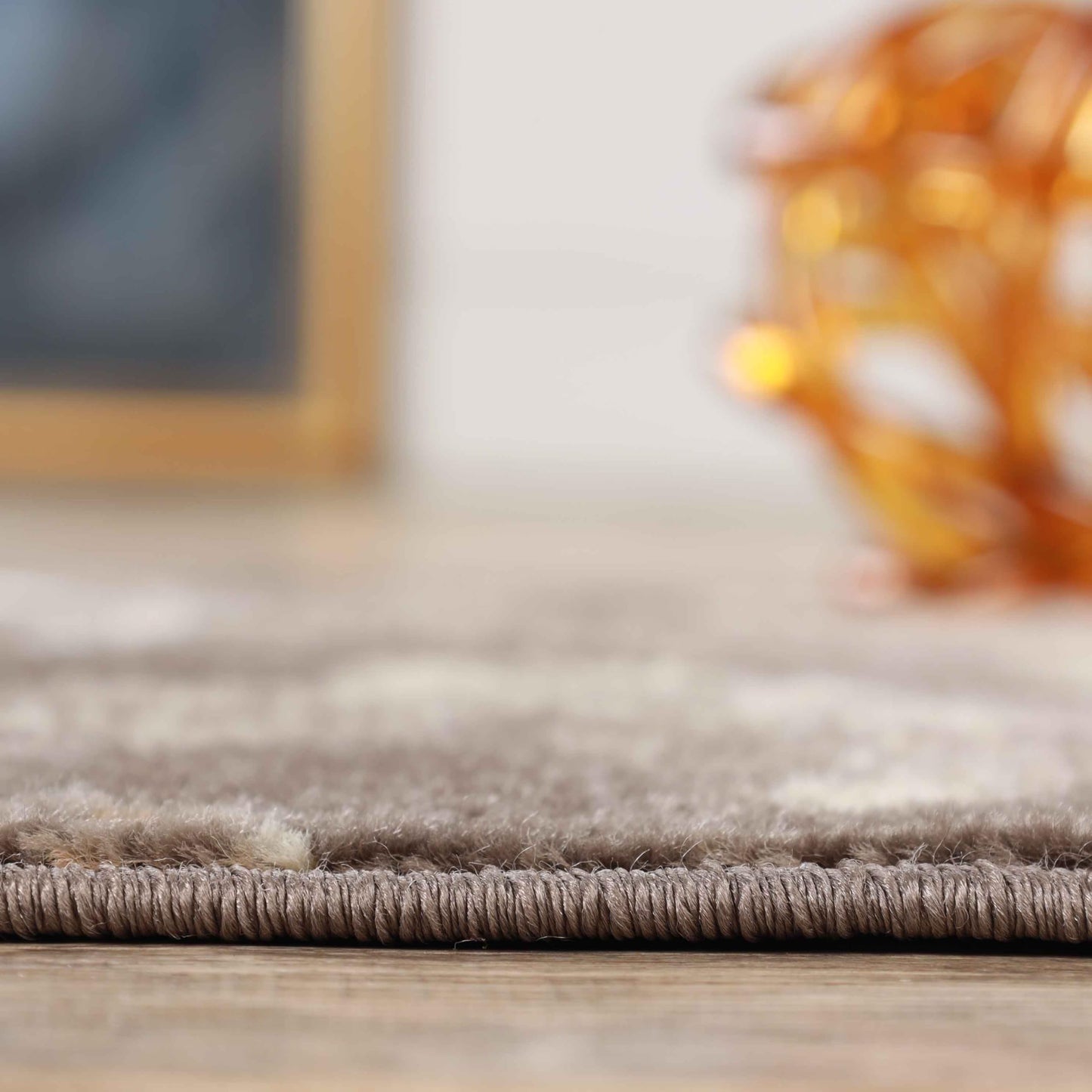 Superior Indoor Large Area Rug for Hallways, Entry, Office, Living/Bedroom, Hardwood, Tile, Floor Cover, Plush Carpet Cover, Modern Farmhouse Floral Decor, Jacobean Collection, 2' x 3', Chocolate